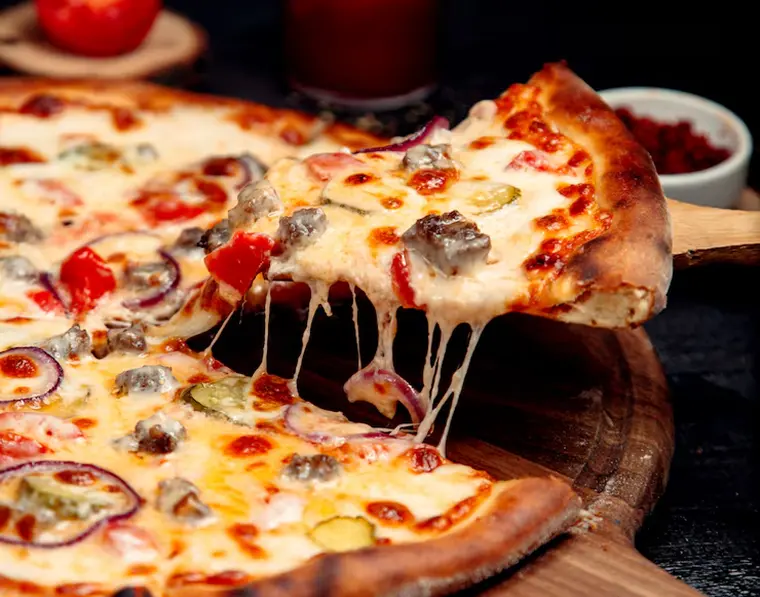 Fresh handcrafted pizza at Sages Pizza Sage Hill Calgary