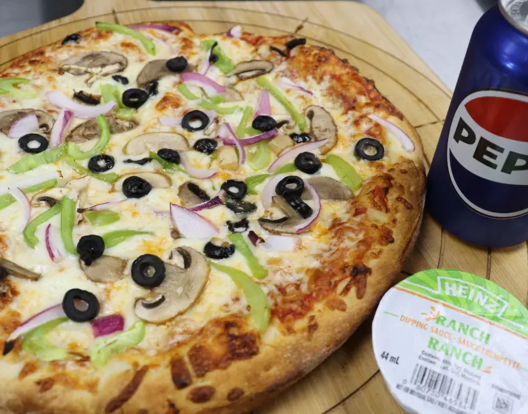 Delicious pizza toppings at Sages Pizza Calgary